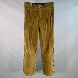 MARC by MARC JACOBS Size 32 Khaki Cotton Velvet Flat Front Straight Casual Pants